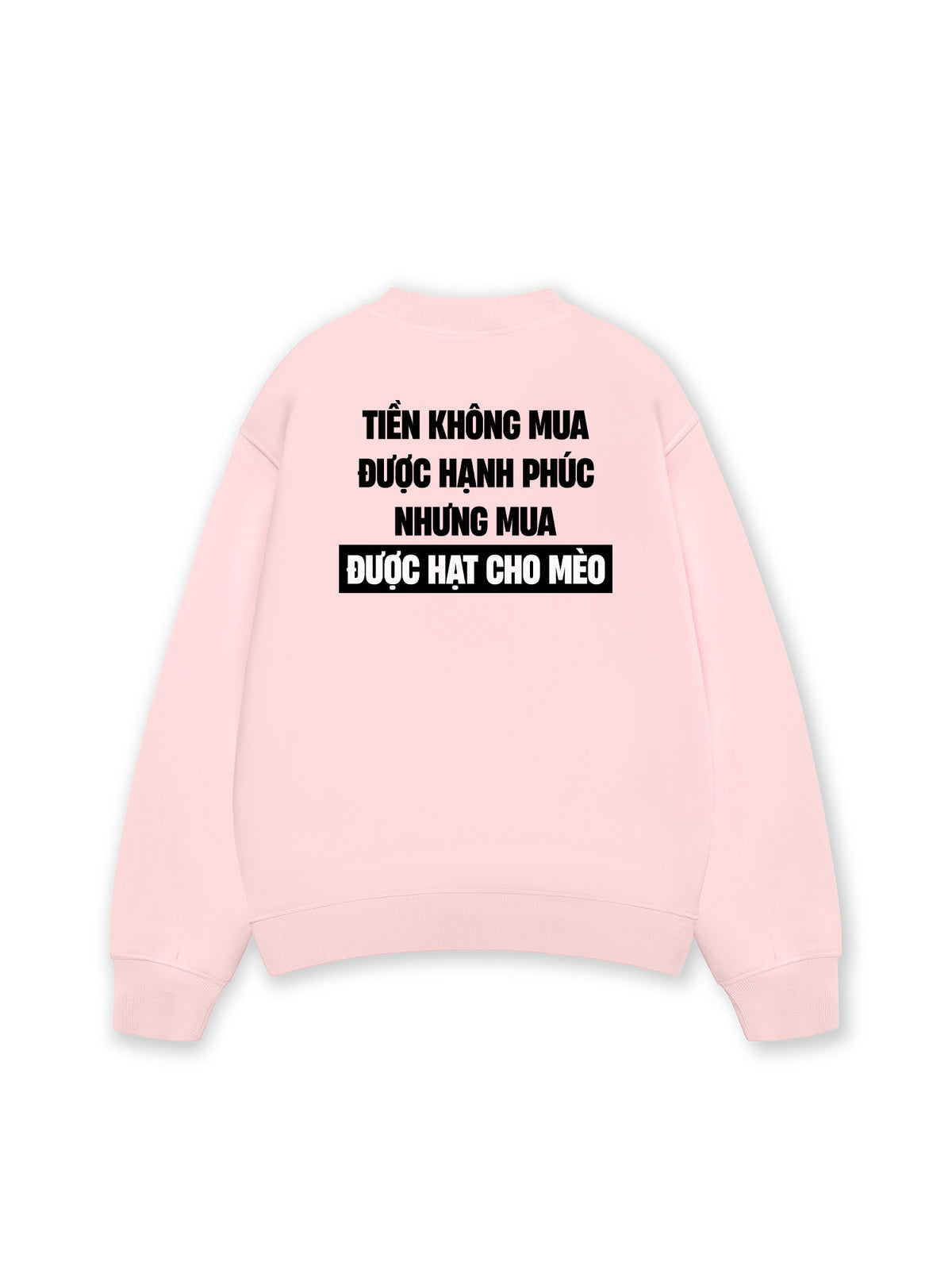 Áo Sweater Nỉ Hai Da Tiền Mua Được Hạt Cho Mèo