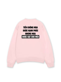Áo Sweater Nỉ Hai Da Tiền Mua Được Hạt Cho Mèo