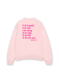 Áo Sweater Nỉ Hai Da A Là Của Em