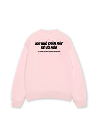 Áo Sweater Nỉ Hai Da Khó Khăn Hãy Kể Với Mèo