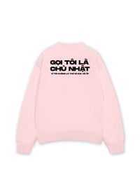 Áo Sweater Nỉ Hai Da  Không Là Thứ Gì Của Cô Ấy