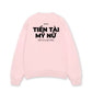 Áo Sweater Nỉ Hai Da Tiền Tài Mỹ Nữ