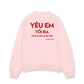 Áo Sweater Nỉ Hai Da Yêu Em Tối Đa