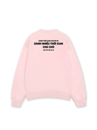 Áo Sweater Nỉ Hai Da Dành Thời Gian Cho Chó