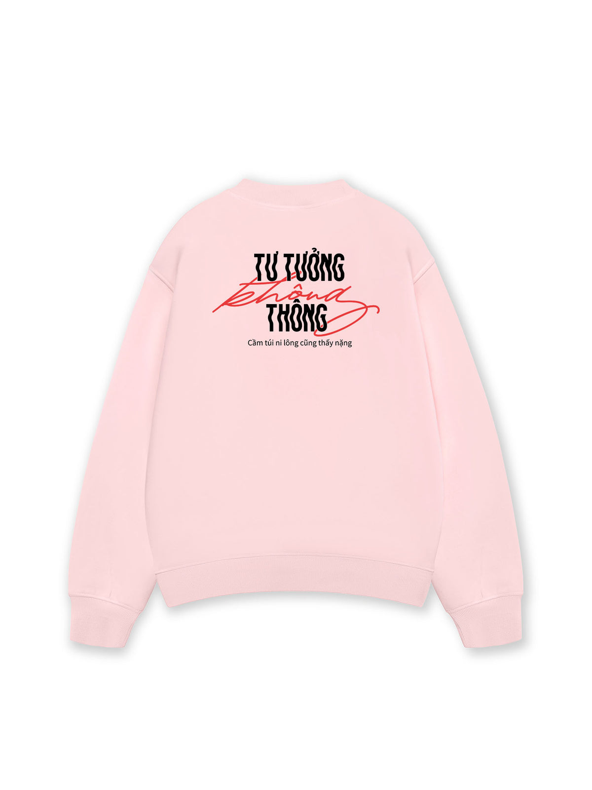 Áo Sweater Nỉ Hai Da Tư Tưởng Không Thông