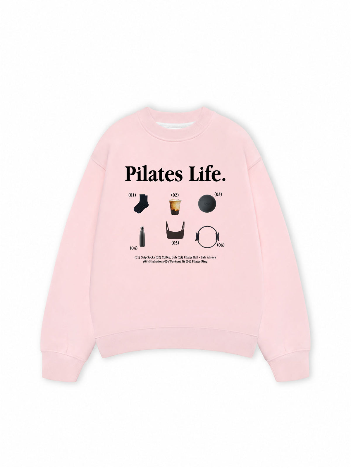 Áo Sweater Nỉ Hai Da  Pilates Life