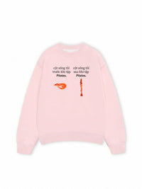 Áo Sweater Nỉ Hai Da Tôm Pilates