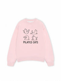 Áo Sweater Nỉ Hai Da Pilates Cat