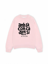 Áo Sweater Nỉ Hai Da Cá Đen Xì