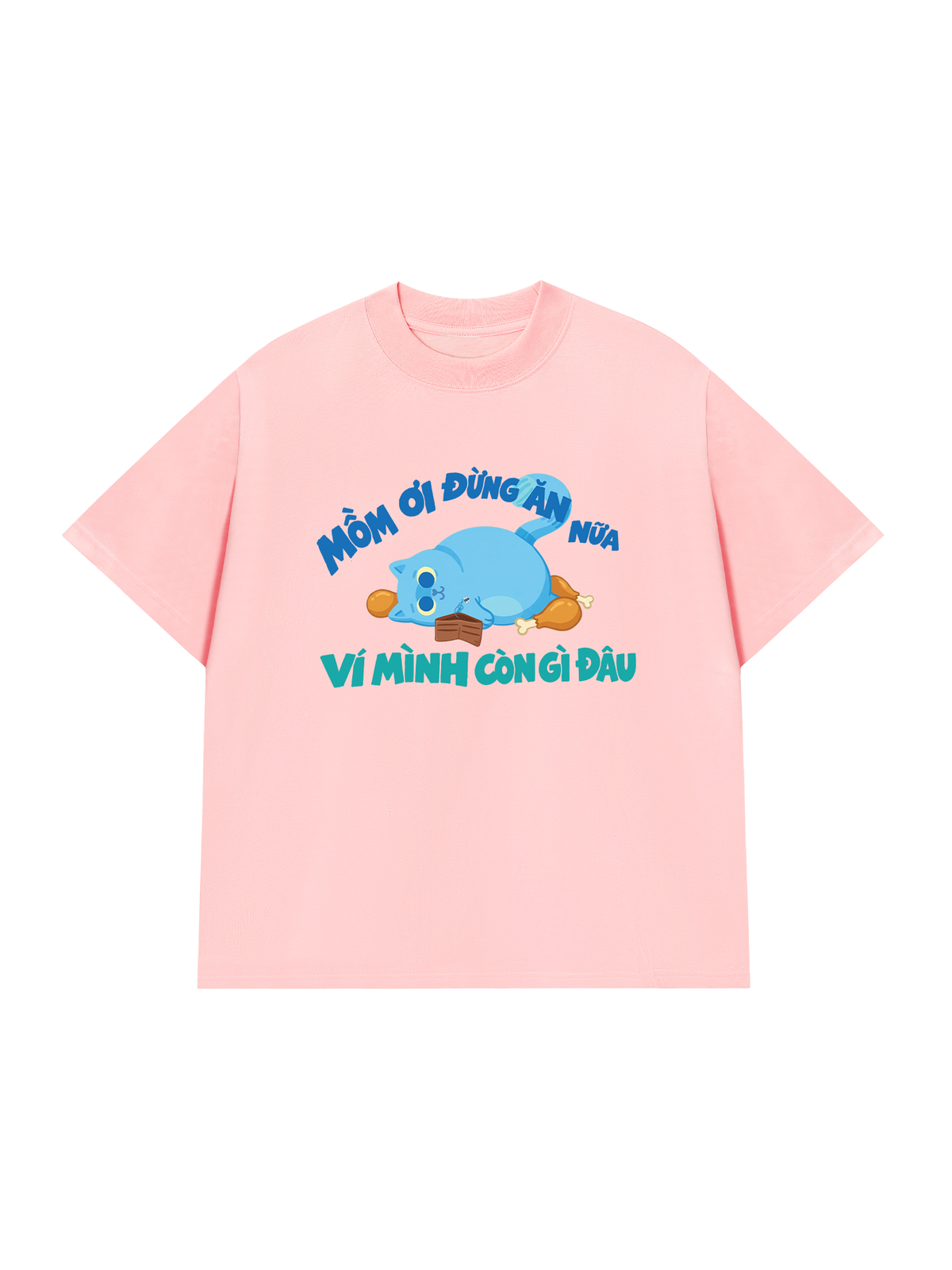 Áo Thun Relaxed Fit Mồm Ơi Đừng Ăn Nữa
