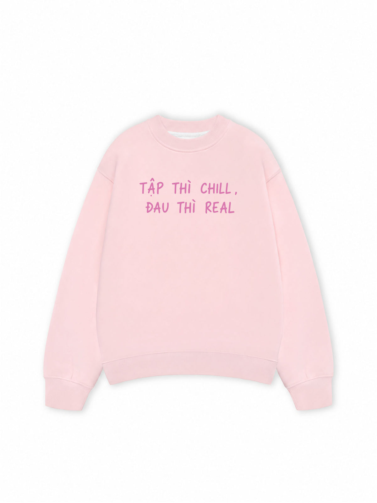 Áo Sweater Nỉ Hai Da  Tập Chill Đau Real