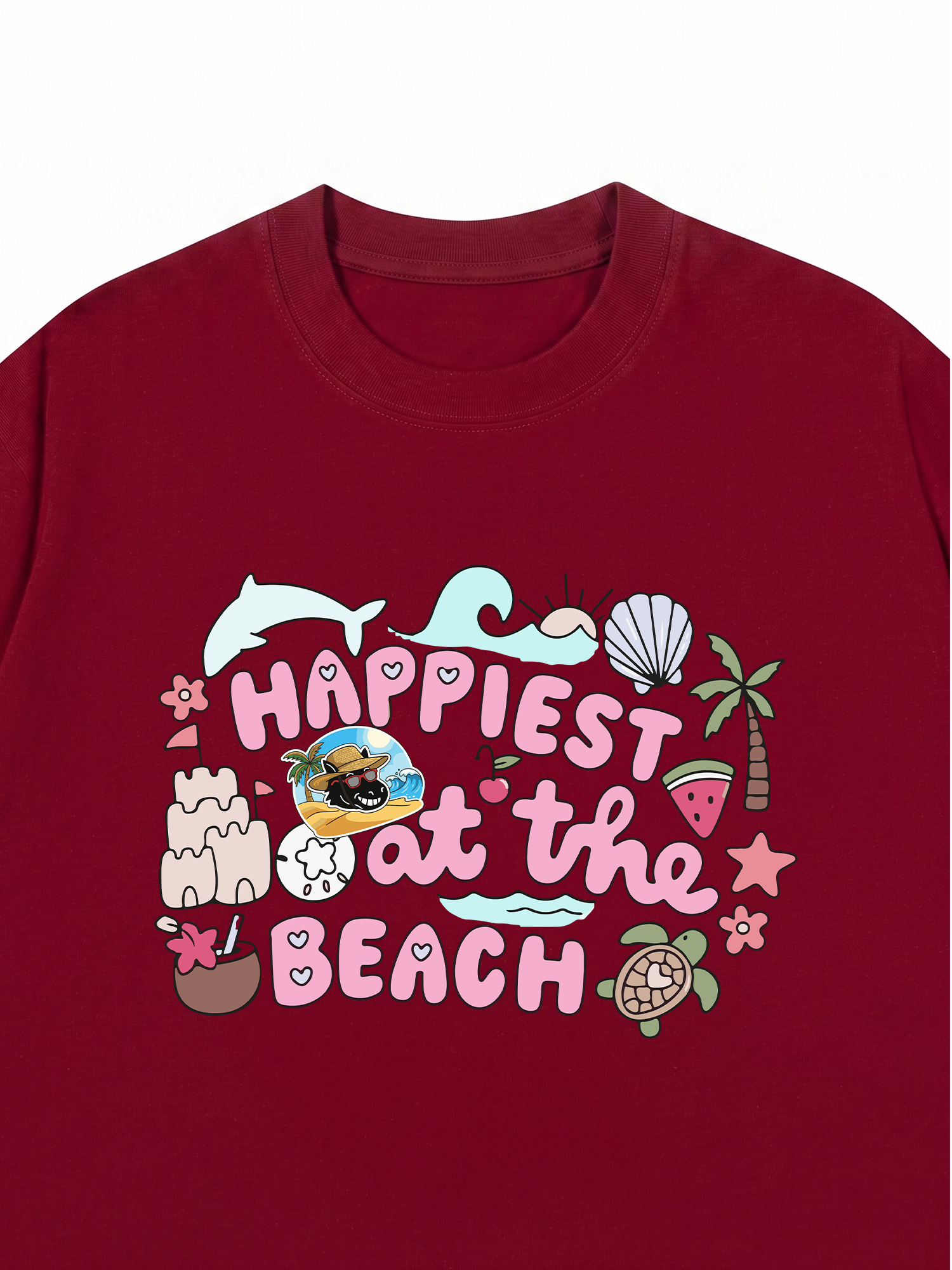 Áo Thun Relaxed Fit Happiest At The Beach