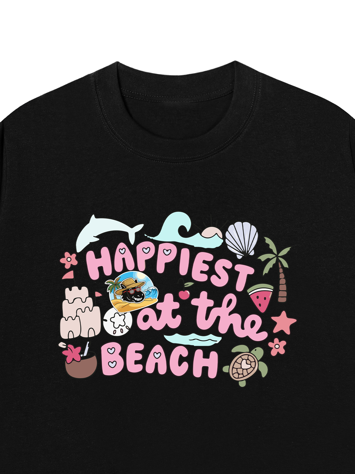Áo Thun Relaxed Fit Happiest At The Beach