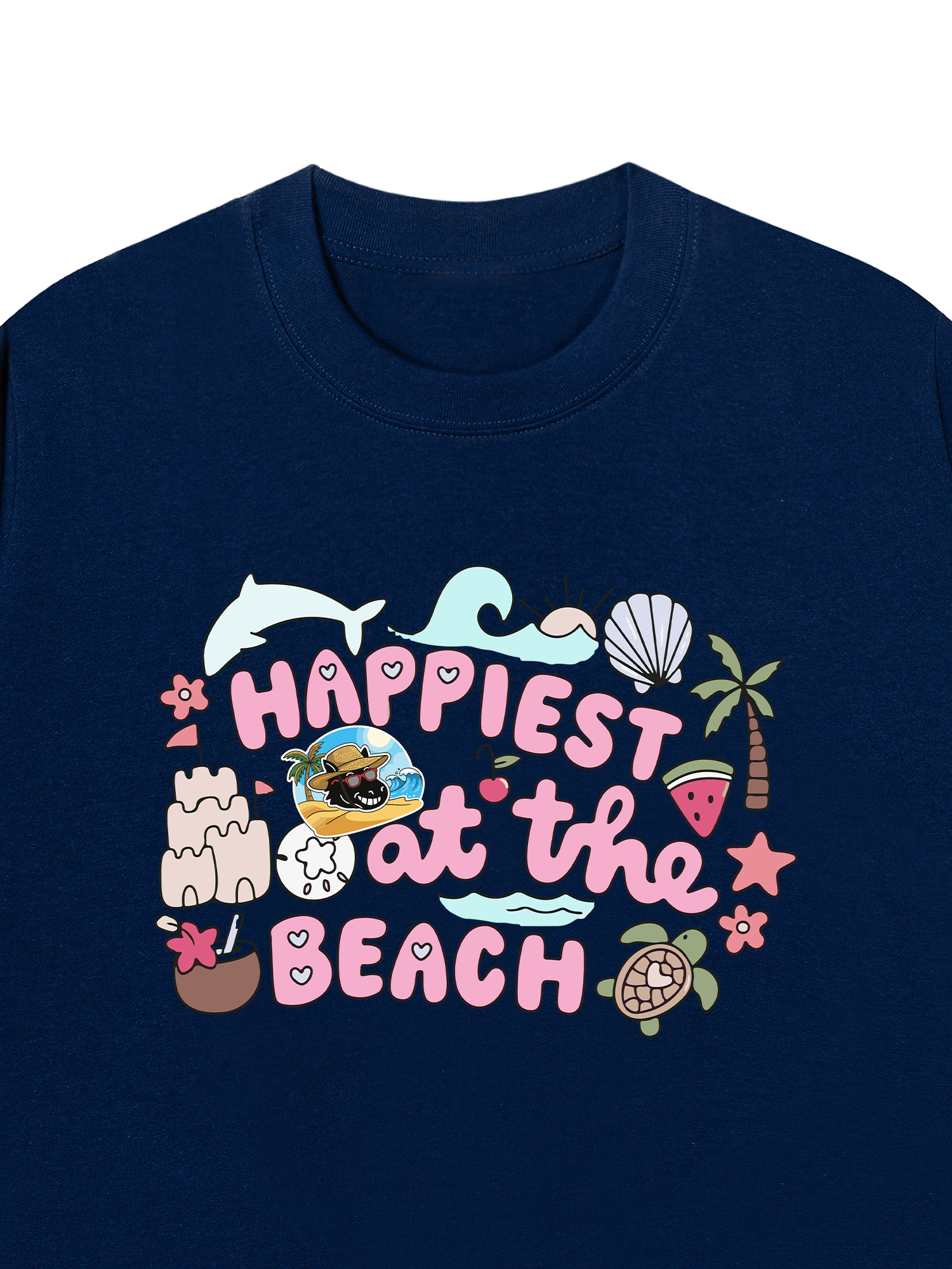 Áo Thun Relaxed Fit Happiest At The Beach