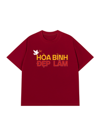 Áo Thun Relaxed Fit Hòa Bình Đẹp Lắm