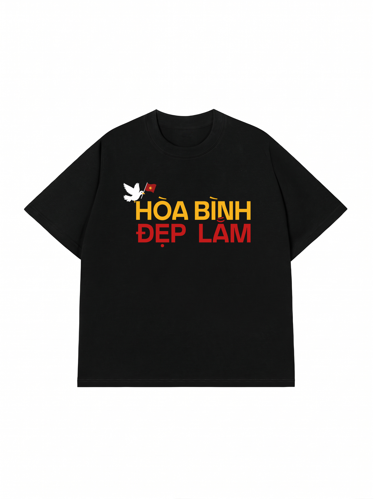 Áo Thun Relaxed Fit Hòa Bình Đẹp Lắm