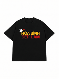 Áo Thun Relaxed Fit Hòa Bình Đẹp Lắm
