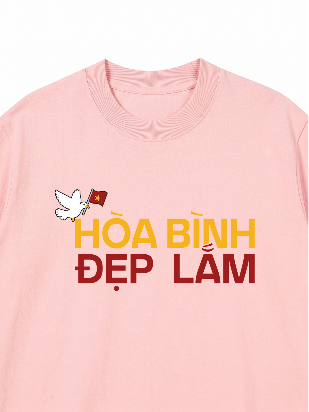 Áo Thun Relaxed Fit Hòa Bình Đẹp Lắm
