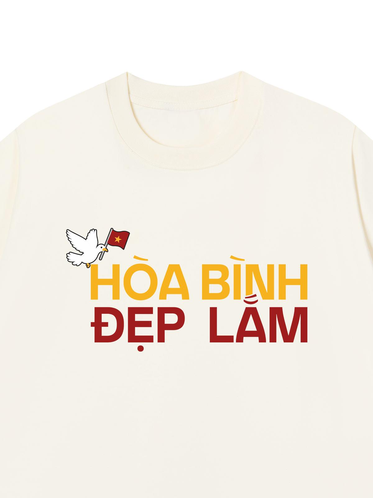 Áo Thun Relaxed Fit Hòa Bình Đẹp Lắm