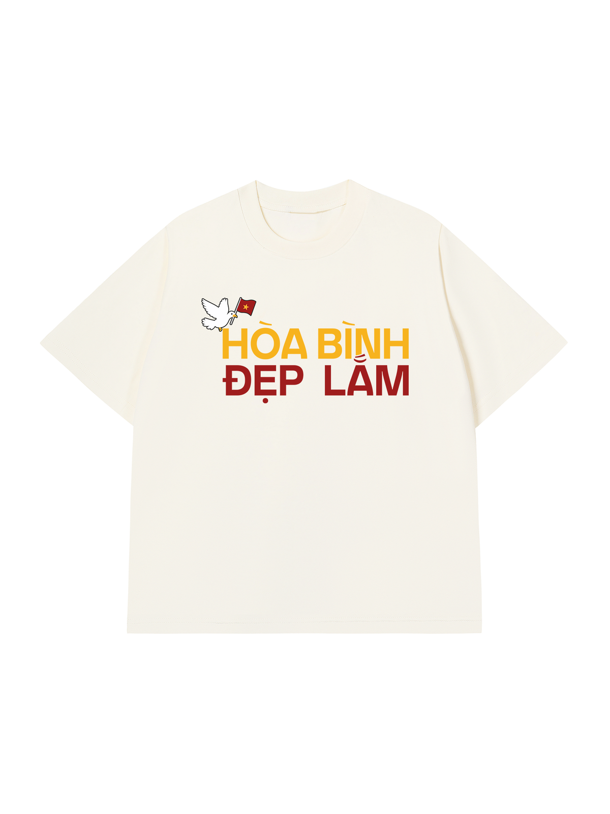 Áo Thun Relaxed Fit Hòa Bình Đẹp Lắm