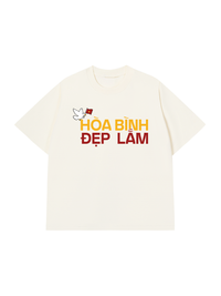 Áo Thun Relaxed Fit Hòa Bình Đẹp Lắm