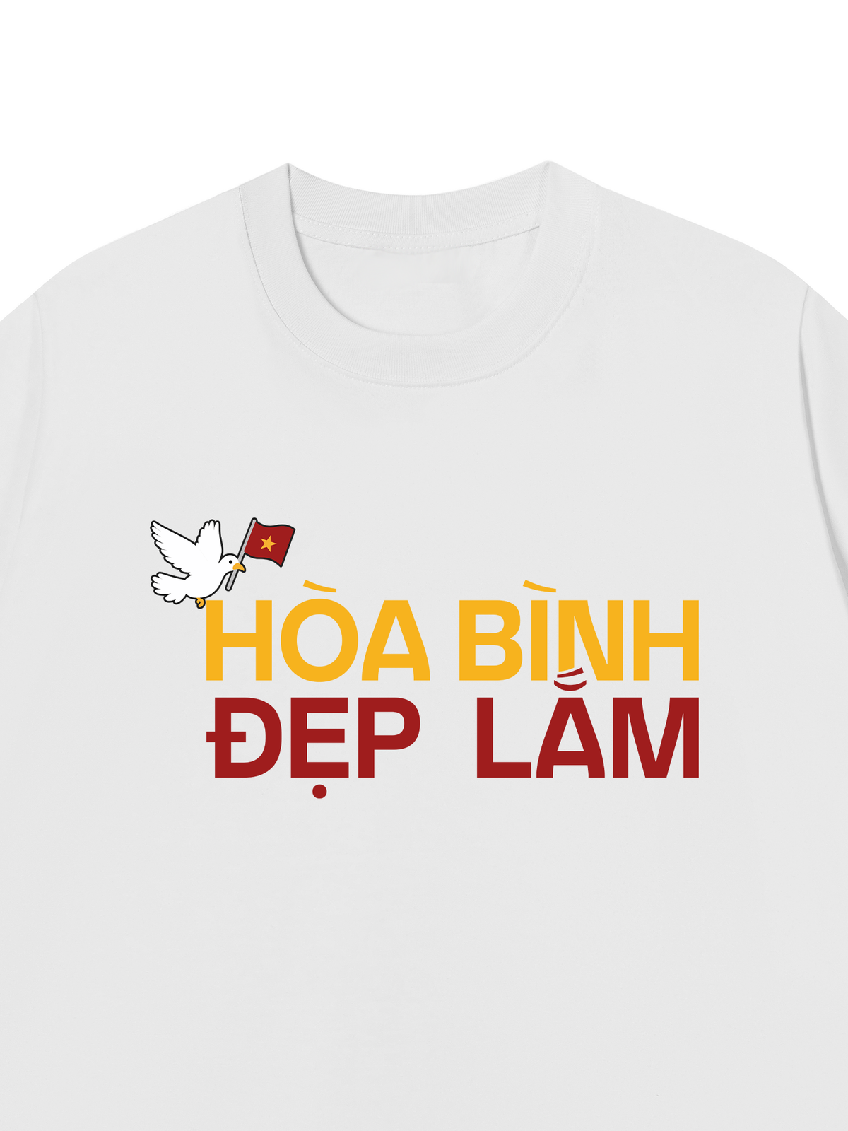 Áo Thun Relaxed Fit Hòa Bình Đẹp Lắm