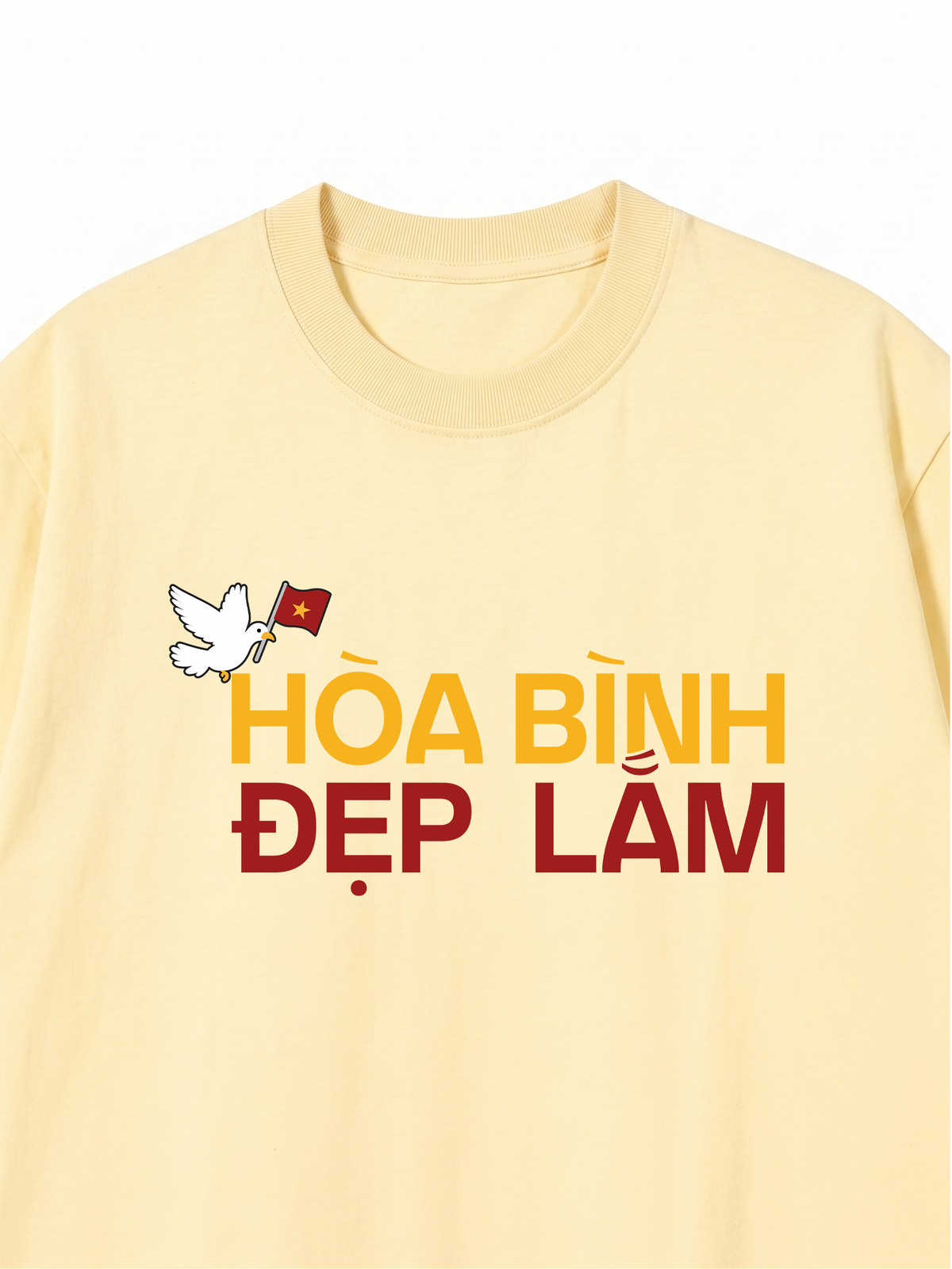 Áo Thun Relaxed Fit Hòa Bình Đẹp Lắm