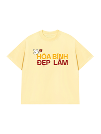 Áo Thun Relaxed Fit Hòa Bình Đẹp Lắm