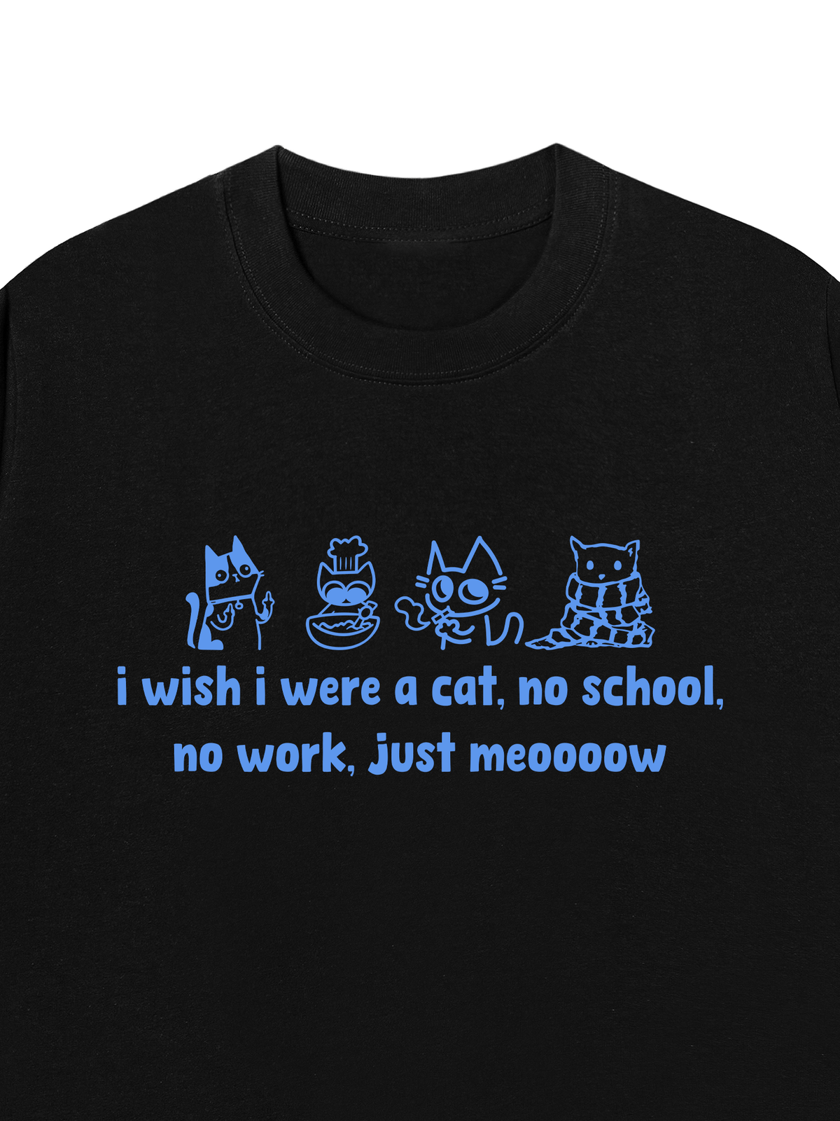 Áo Thun Relaxed Fit I Wish I Were A Cat