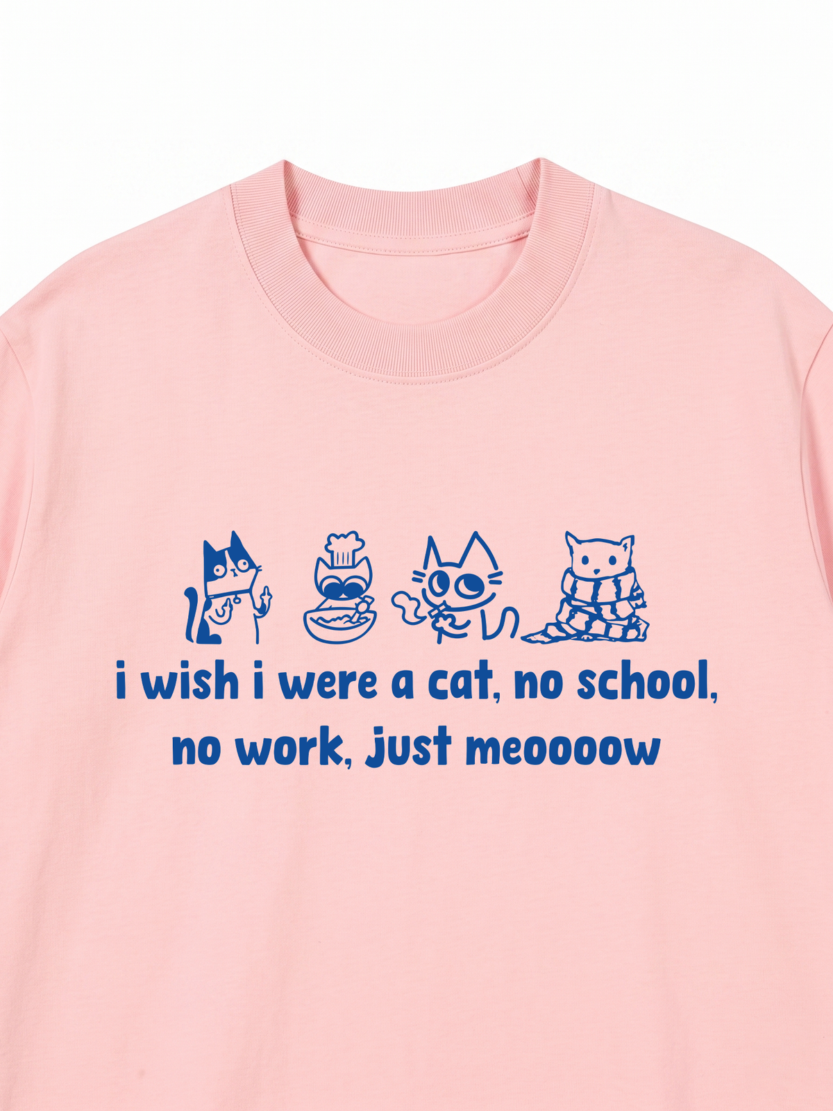 Áo Thun Relaxed Fit I Wish I Were A Cat