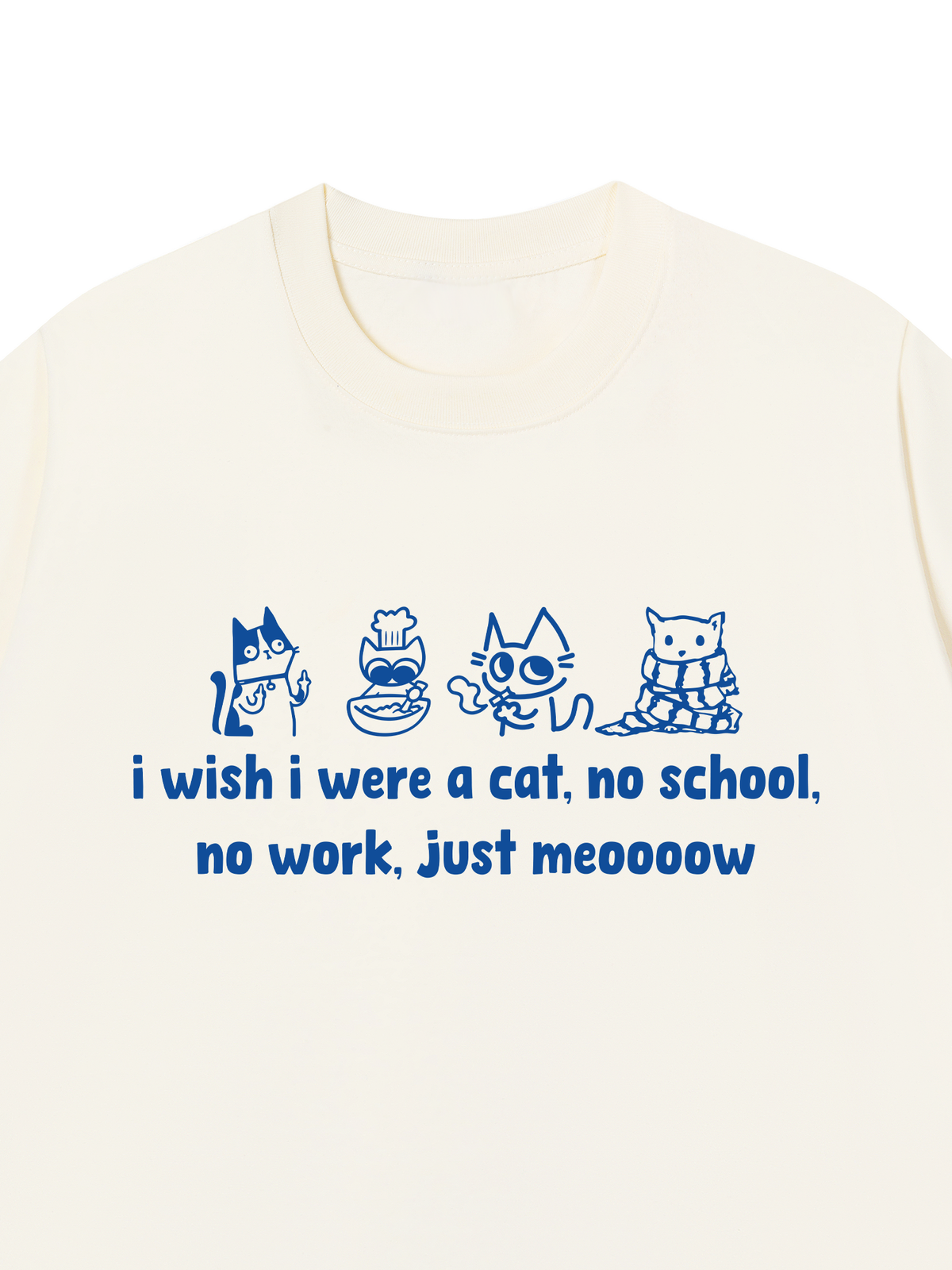 Áo Thun Relaxed Fit I Wish I Were A Cat