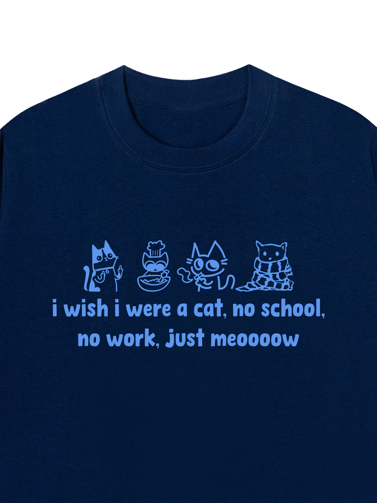 Áo Thun Relaxed Fit I Wish I Were A Cat