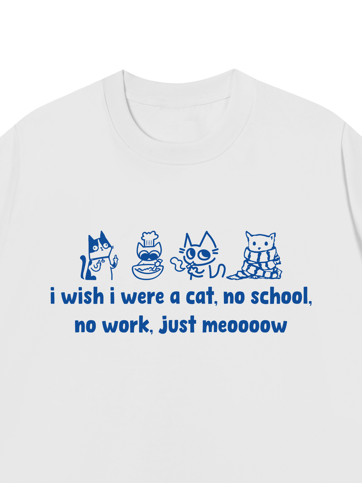 Áo Thun Relaxed Fit I Wish I Were A Cat