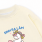 Áo Sweater Nỉ Hai Da Công Chúa Làm Công Ăn Lương
