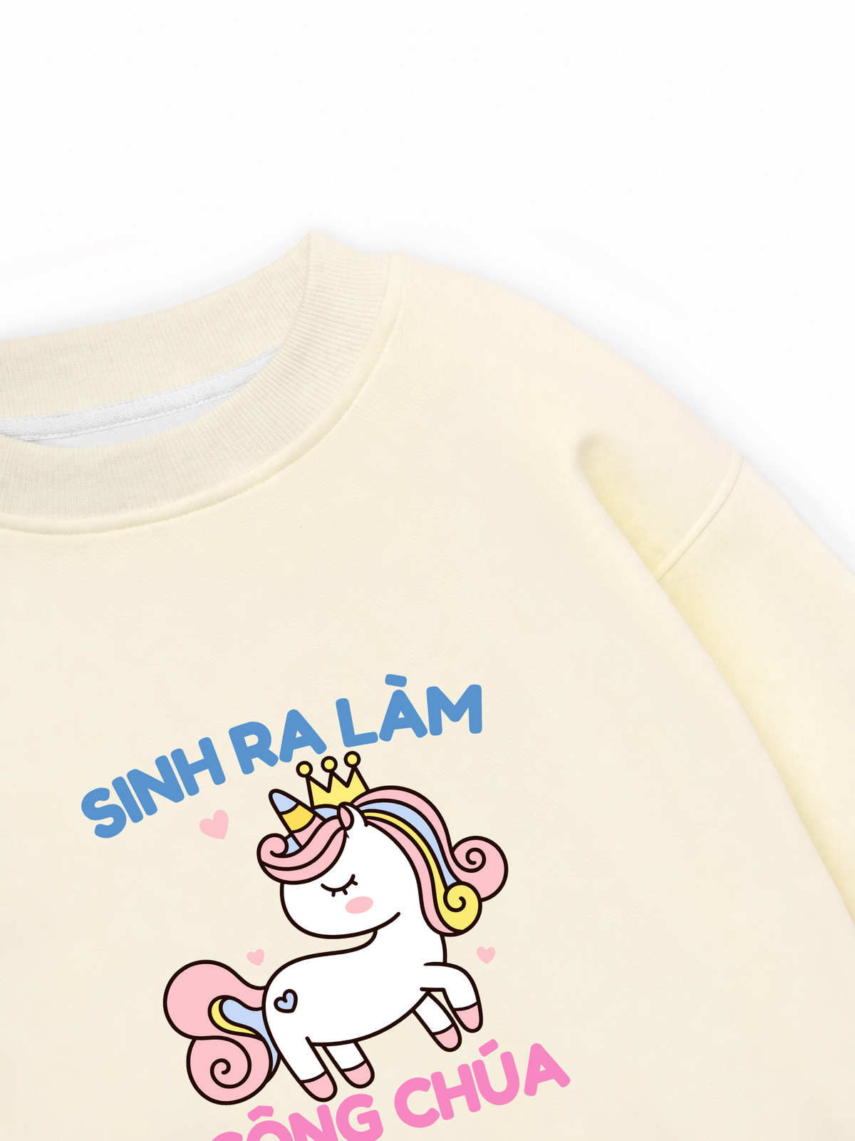 Áo Sweater Nỉ Hai Da Công Chúa Làm Công Ăn Lương