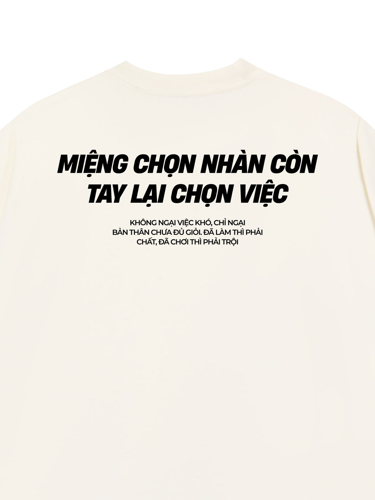 Áo Thun Relaxed Fit Miệng Chọn Nhàn Tay Chọn Việc