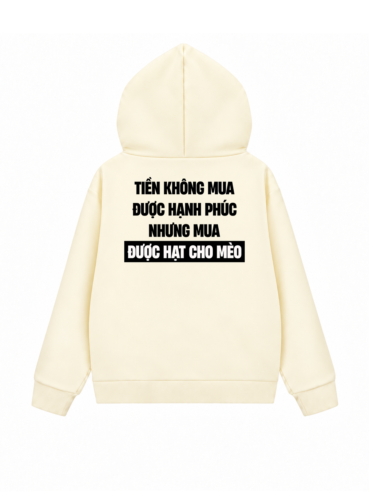 Áo Hoodie Zip Nỉ Hai Da Tiền Mua Được Hạt Cho Mèo