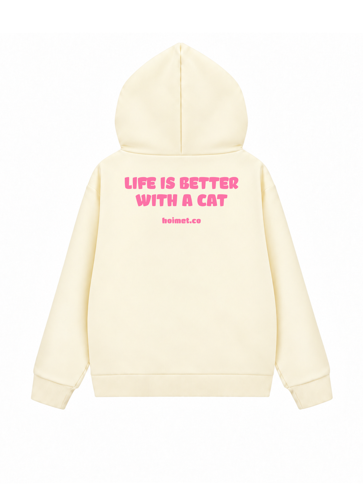 Áo Hoodie Zip Nỉ Hai Da Life Is Better With A Cat