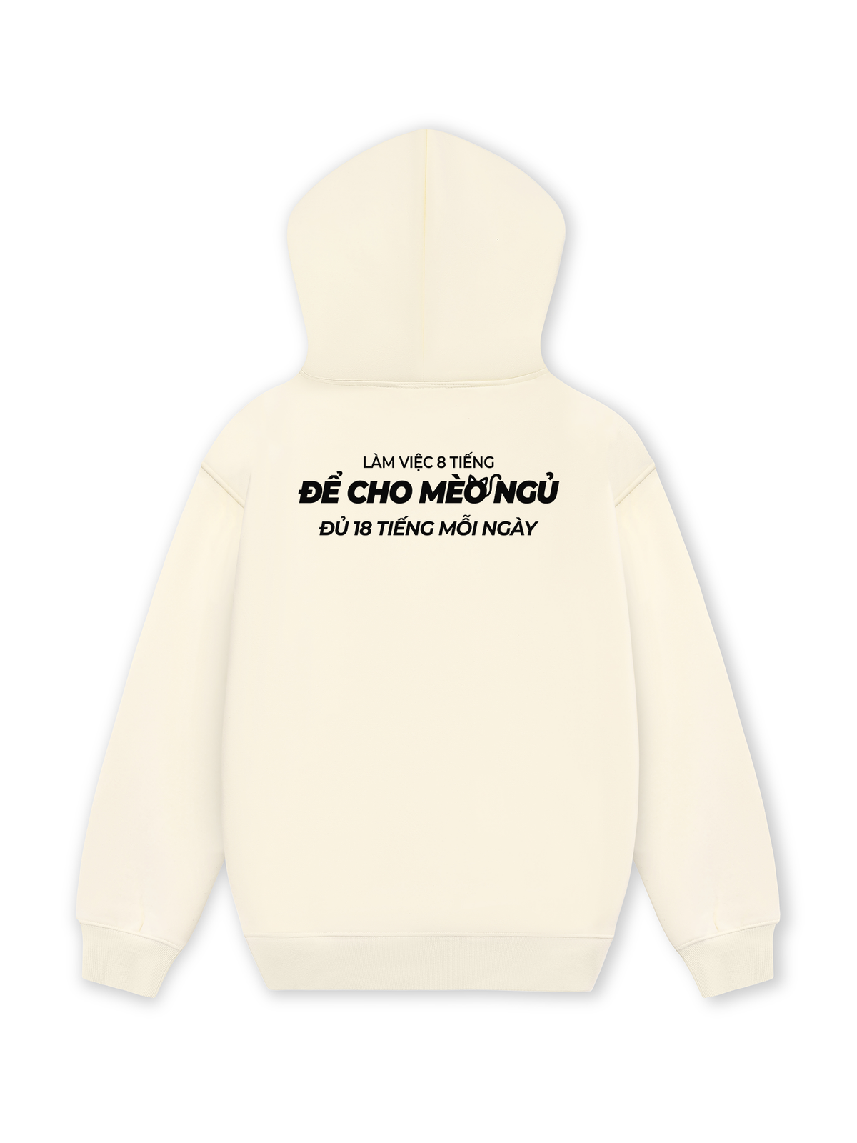 Áo Hoodie Nỉ Hai Da Để Cho Mèo Ngủ
