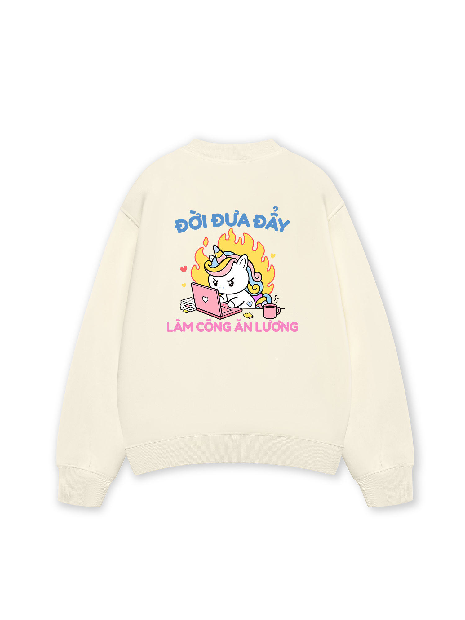 Áo Sweater Nỉ Hai Da Công Chúa Làm Công Ăn Lương