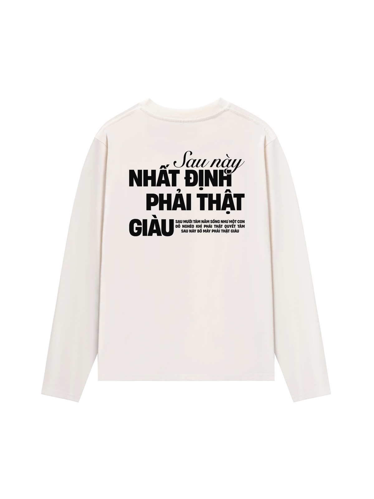 Áo Dài Tay Phải Thật Giàu