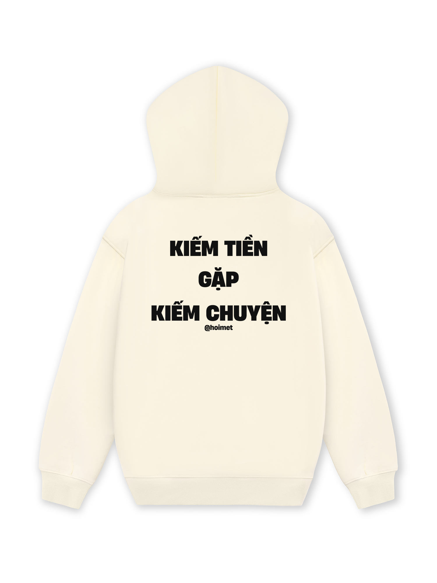 Áo Hoodie Nỉ Hai Da Kiếm Tiền Gặp Kiếm Chuyện