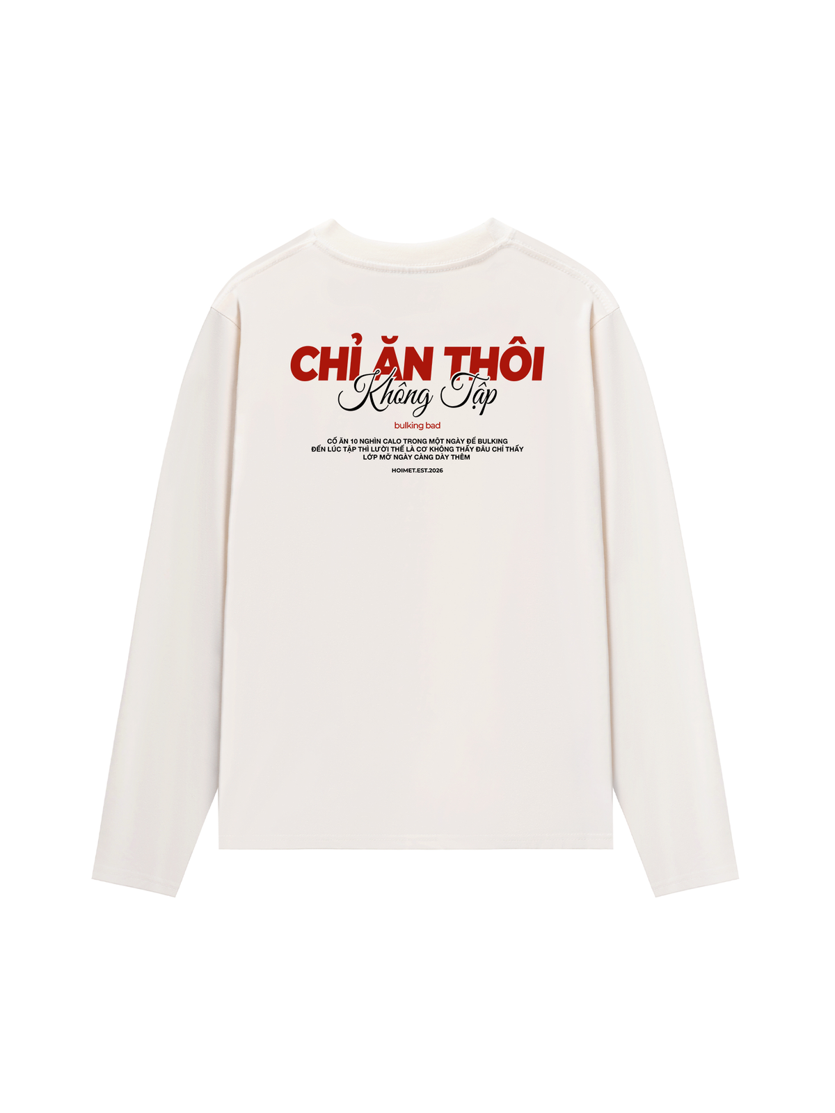 Áo Dài Tay Chỉ Ăn Không Tập
