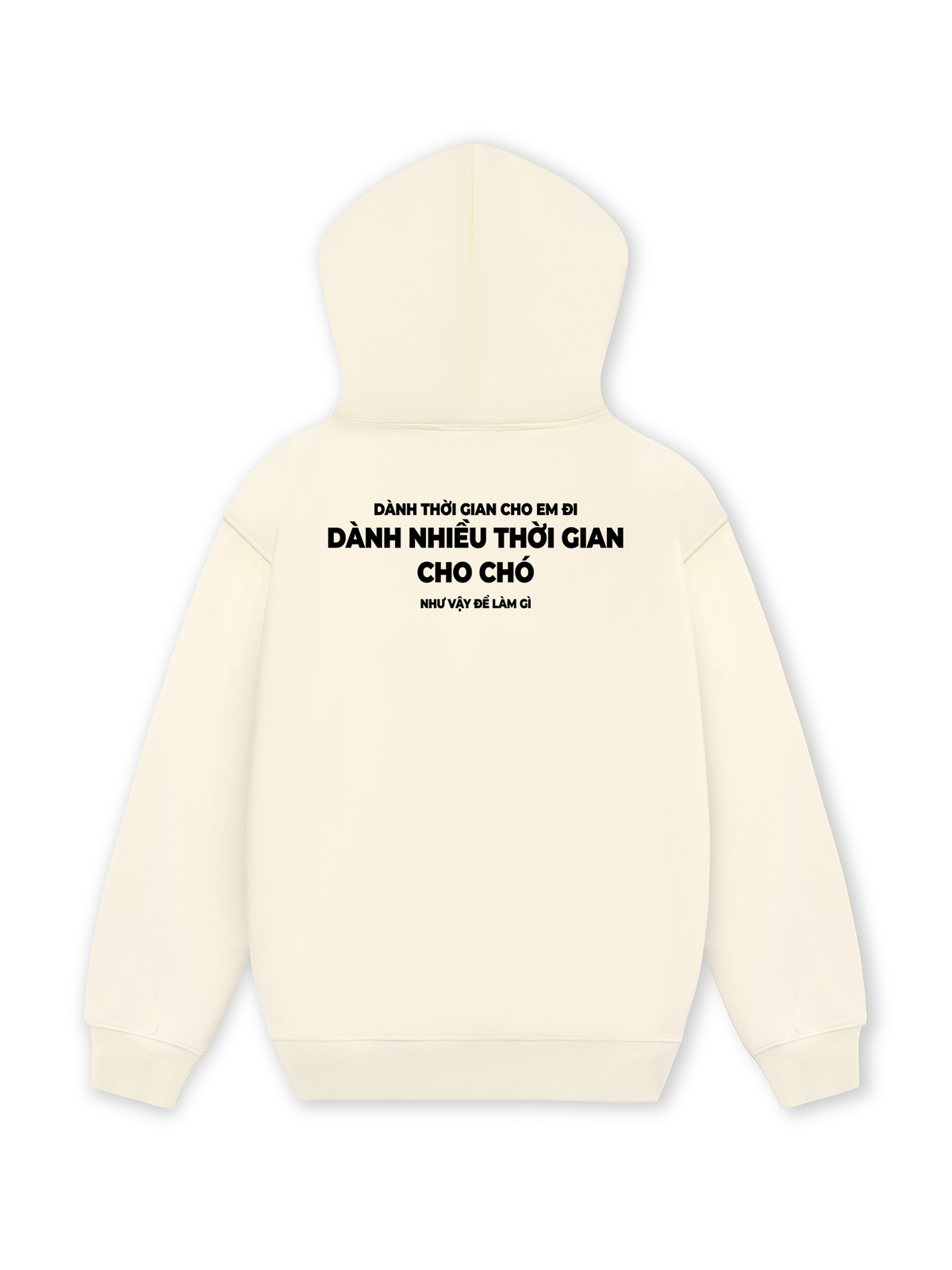Áo Hoodie Nỉ Hai Da Dành Thời Gian Cho Chó
