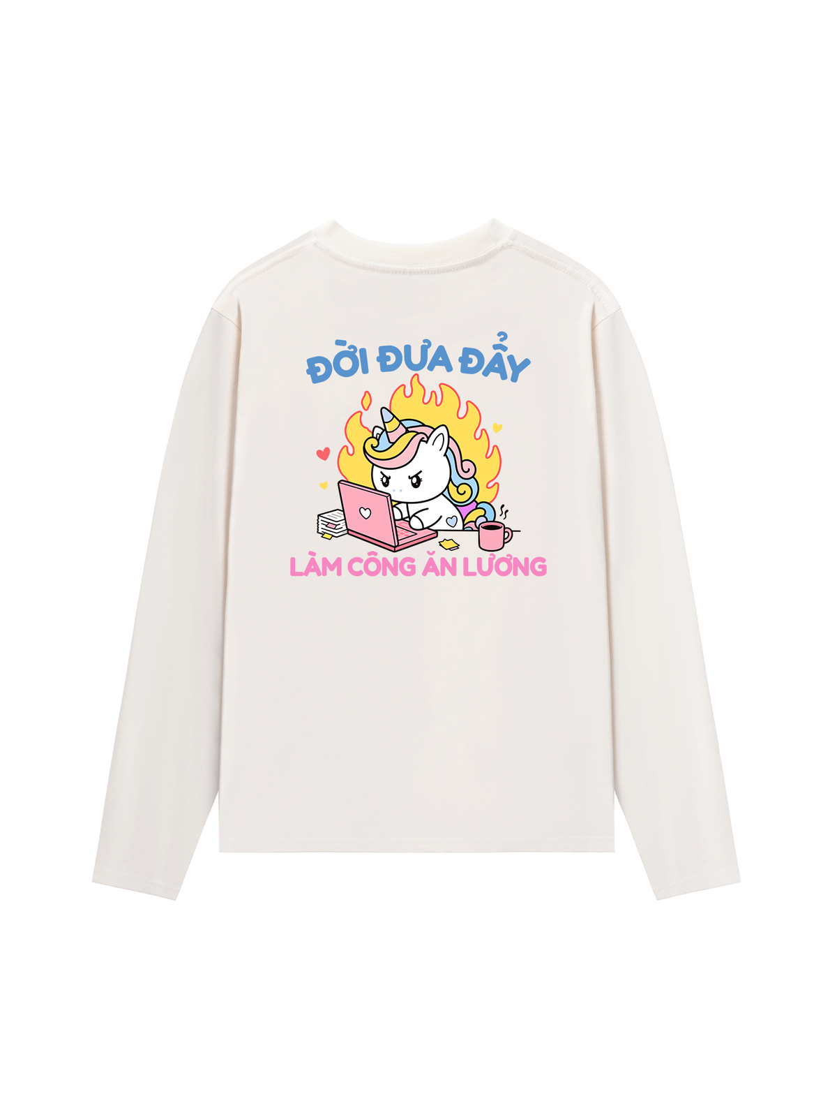 Áo Dài Tay Công Chúa Làm Công Ăn Lương