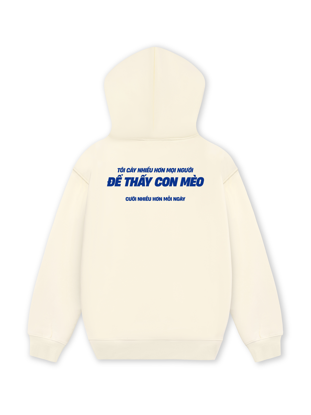 Áo Hoodie Nỉ Hai Da Mèo Cười Nhiều Hơn