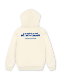 Áo Hoodie Nỉ Hai Da Mèo Cười Nhiều Hơn