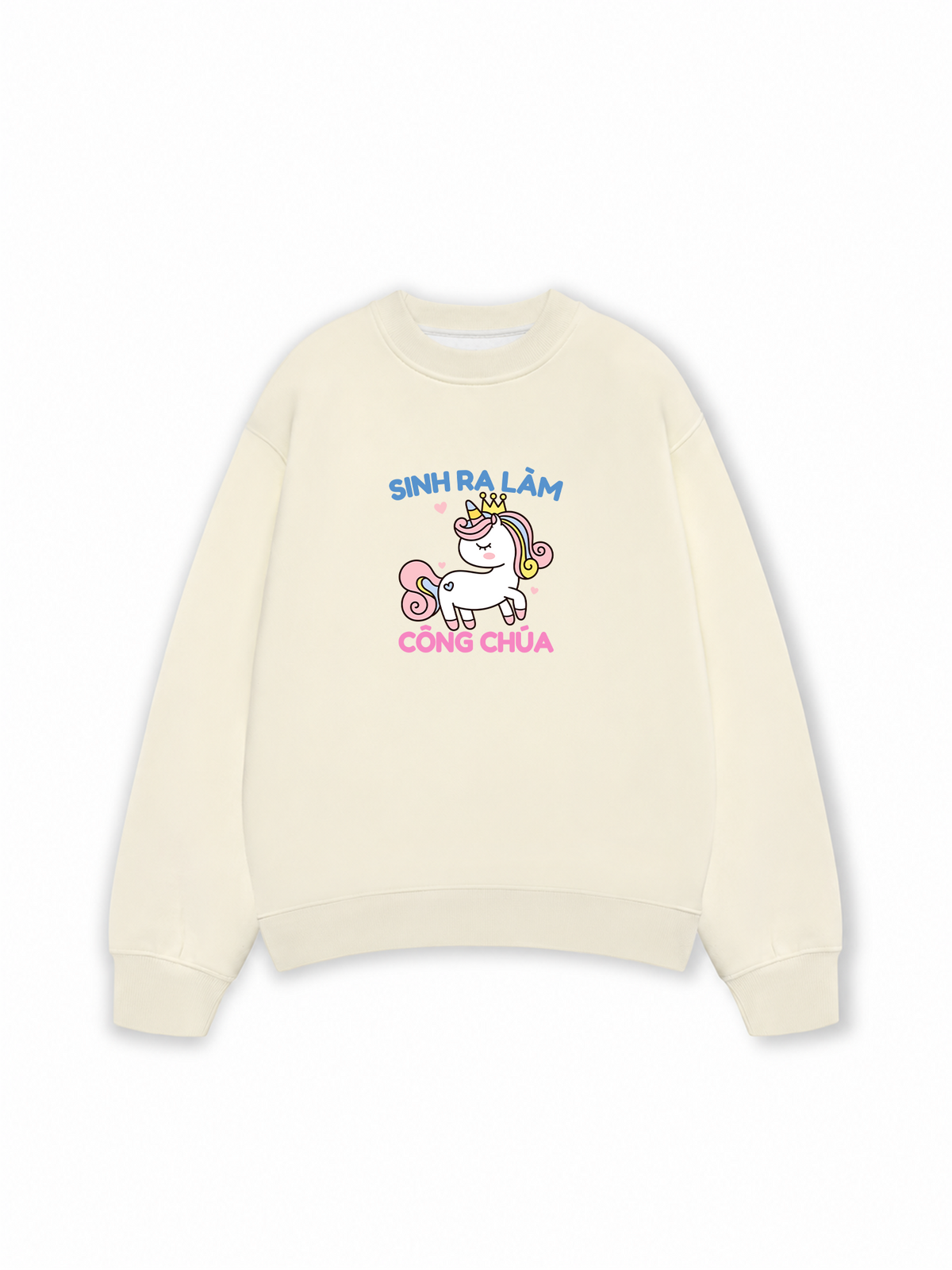 Áo Sweater Nỉ Hai Da Công Chúa Làm Công Ăn Lương