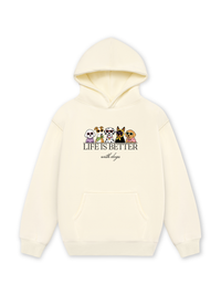 Áo Hoodie Nỉ Hai Da Life Is Better With Dogs