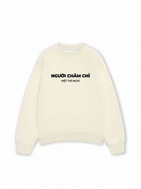 Áo Sweater Nỉ Hai Da Người Chăm Chỉ